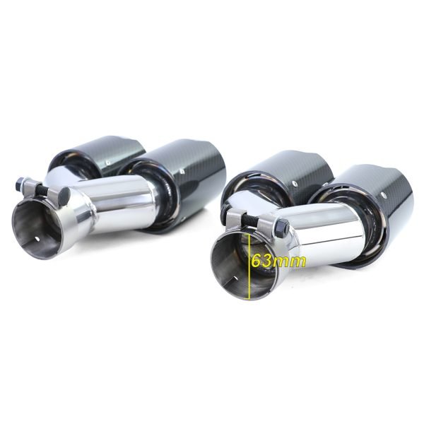 Sport matt black rear diffuser with carbon look tailpipes for BMW 5 SERIES F10/F11 - Slika 10