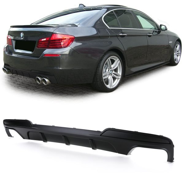 Performance matt black rear diffuser for BMW 5 SERIES F10/F11