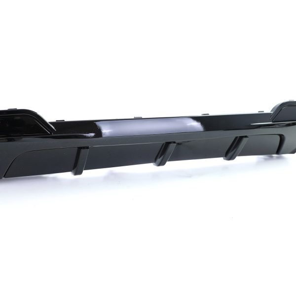 Sport gloss black rear diffuser with carbon look tailpipes for BMW 5 SERIES F10/F11 - Slika 5