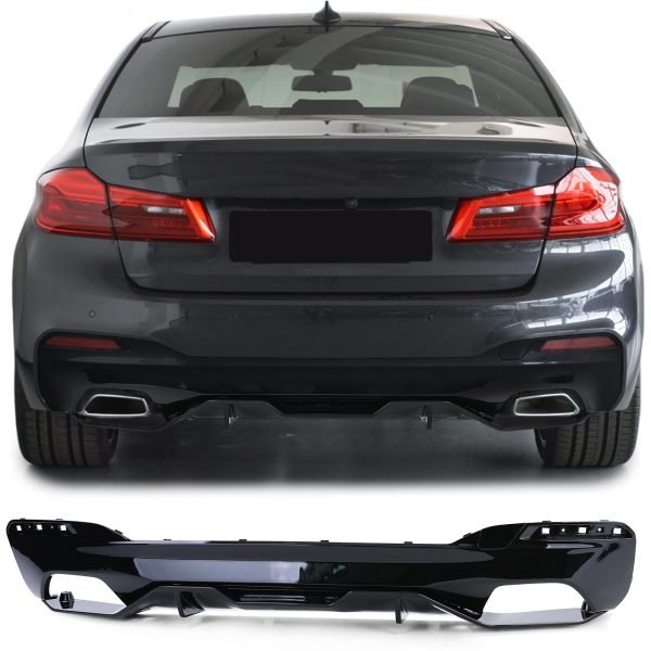 Perfromance gloss black rear diffuser for BMW 5 SERIES G30/G31