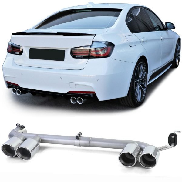 Duplex look exhaust tailpipes for BMW 3 SERIES F30/F31 4 SERIES F32/F33/F36
