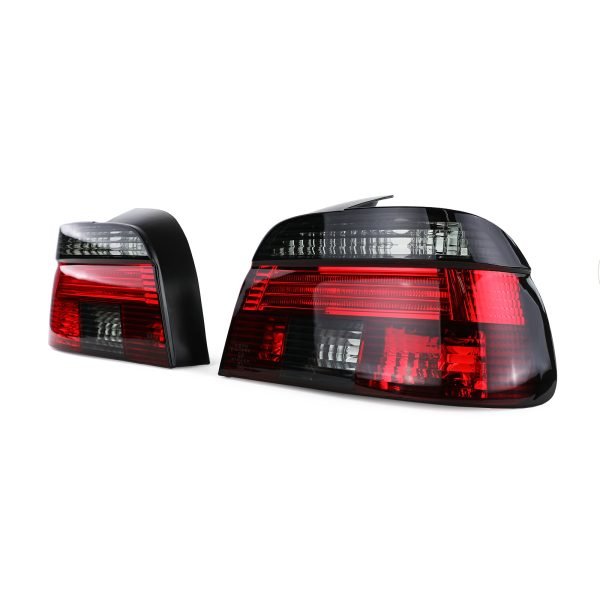 Clear glass red and black taillights for BMW 5 SERIES E39 - Slika 2