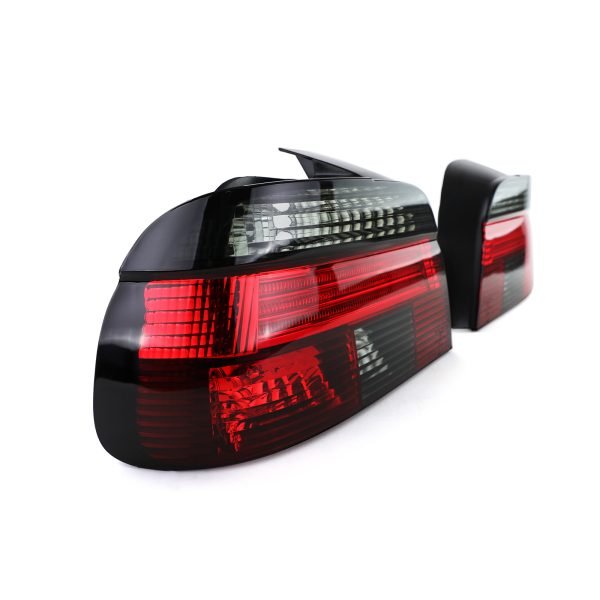 Clear glass red and black taillights for BMW 5 SERIES E39 - Slika 3