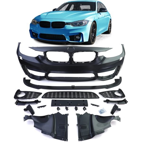 Sport front bumper with splitter for BMW 3 SERIES F30/F31
