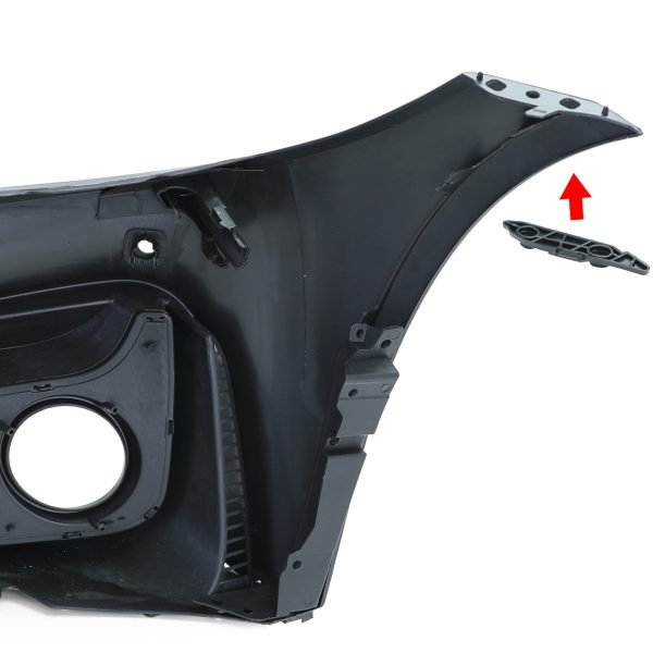 Sport matt black front bumper with lip for BMW 4 SERIES F32/F33/F36 - Slika 12