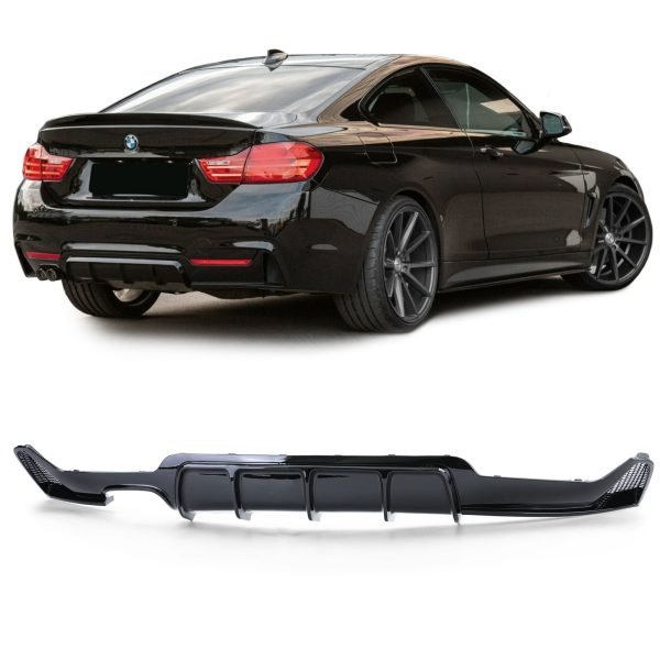 Performance gloss black rear diffuser for BMW 4 SERIES F32/F33/F36