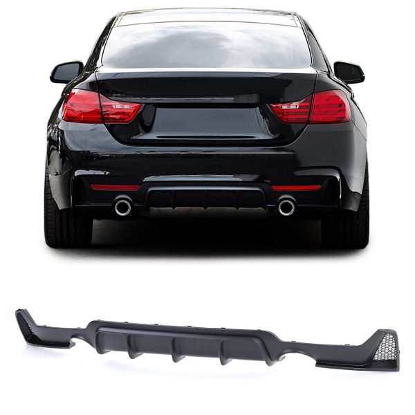 Performance matt black rear diffuser for BMW 4 SERIES F32/F33/F36