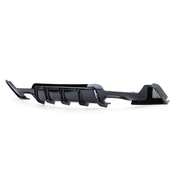 Gloss black rear diffuser with chrome talipipes for BMW 4 SERIES F32/F33/F36 - Slika 4