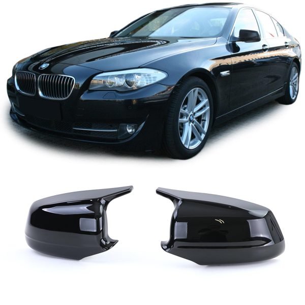 Sport gloss black mirror caps for BMW 5 SERIES F10/F11