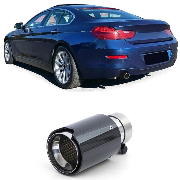 Carbon look black tailpipe for BMW 6 SERIES F12/F13