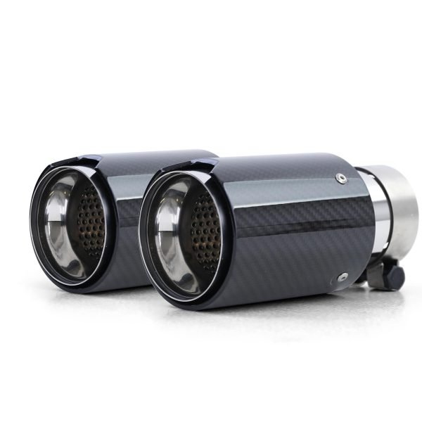 2xCarbon look black tailpipes for BMW 6 SERIES F12/F13 - Slika 2