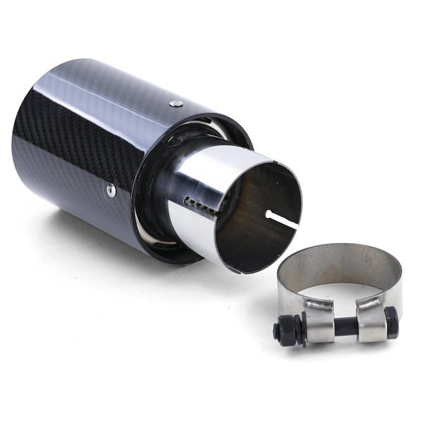 2xCarbon look black tailpipes for BMW 6 SERIES F12/F13 - Slika 5