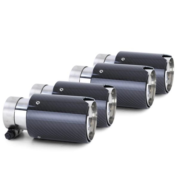 4xCarbon look black tailpipes for BMW 6 SERIES F12/F13 - Slika 3