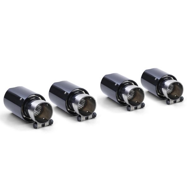 4xCarbon look black tailpipes for BMW 6 SERIES F12/F13 - Slika 8