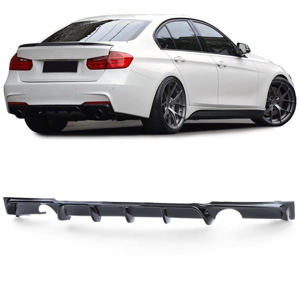 Performance gloss black rear diffuser for BMW 3 SERIES F30/F31