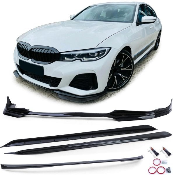Spoiler bodykit in gloss black for BMW 3 SERIES G20
