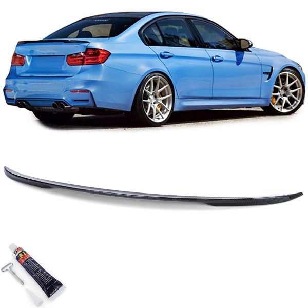 Carbon look rear spoiler for BMW 3 SERIES F30 and M3 F80