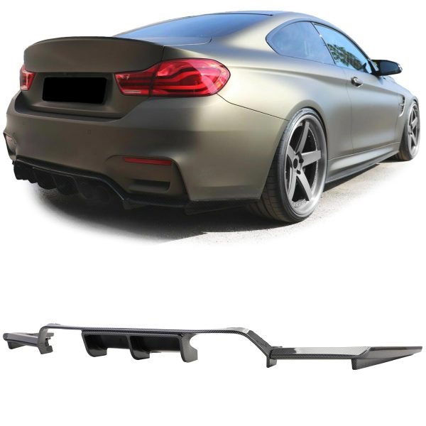 Performance carbon look rear diffuser for BMW M3 F80 M4 F82/F83