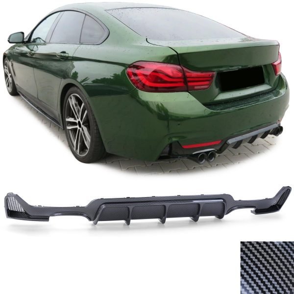 Performanc carbon look rear diffuser for BMW 4 SERIES F32/F33/F36