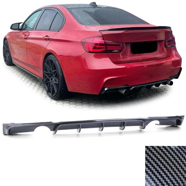 Performance carbon look rear diffuser for BMW 3 SERIES F30/F31