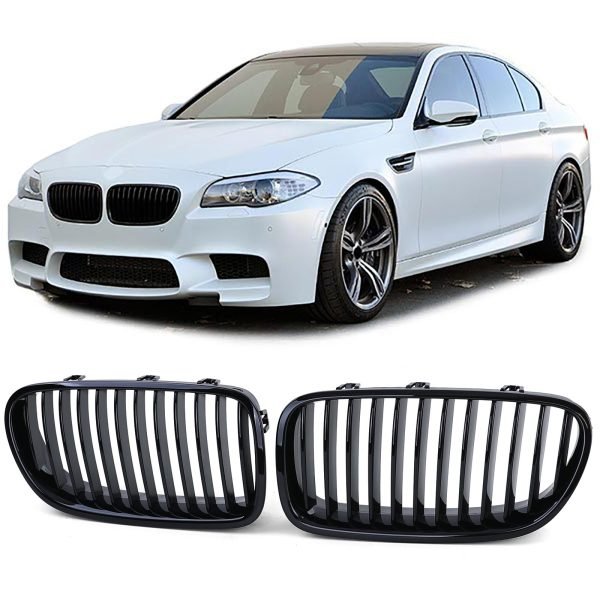 Performance gloss black grilles for BMW 5 SERIES F10/F11