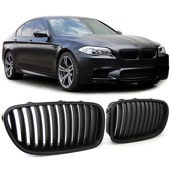Performance matt black grilles for BMW 5 SERIES F10/F11