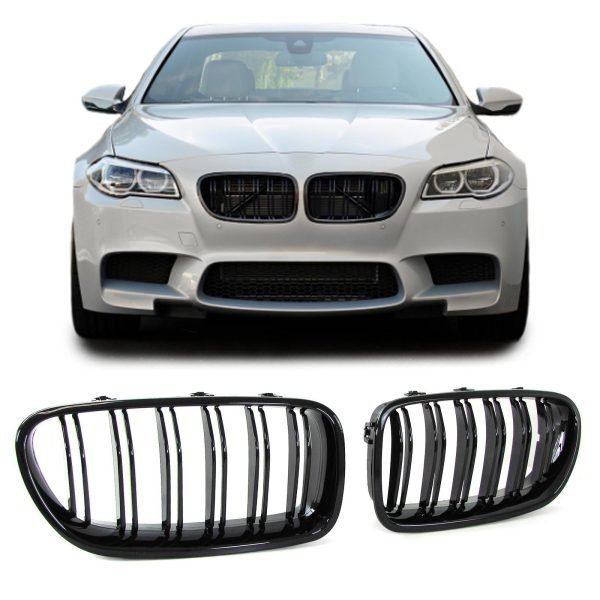 Performance gloss black grilles for BMW 5 SERIES F10/F11