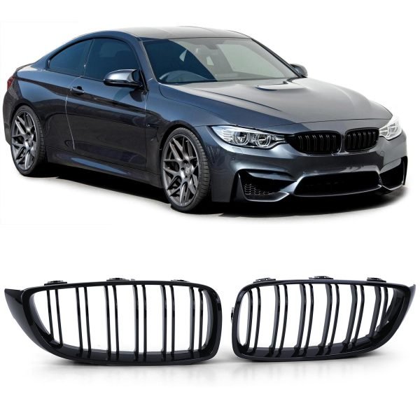 Performance glossy black grilles for BMW 4 SERIES F32/F33/F36/F82