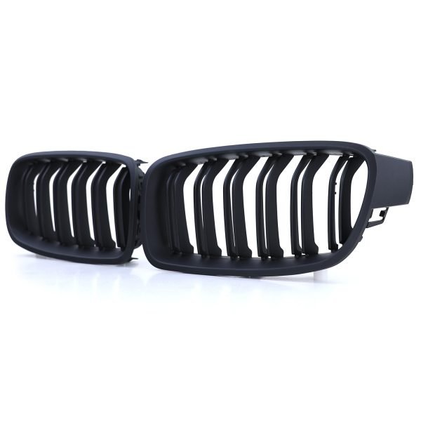 Performance matt black double-bar grilles for BMW 3 SERIES F30/F31 - Slika 3