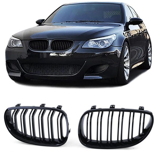 Performance gloss black grilles for BMW 5 SERIES E60/E61