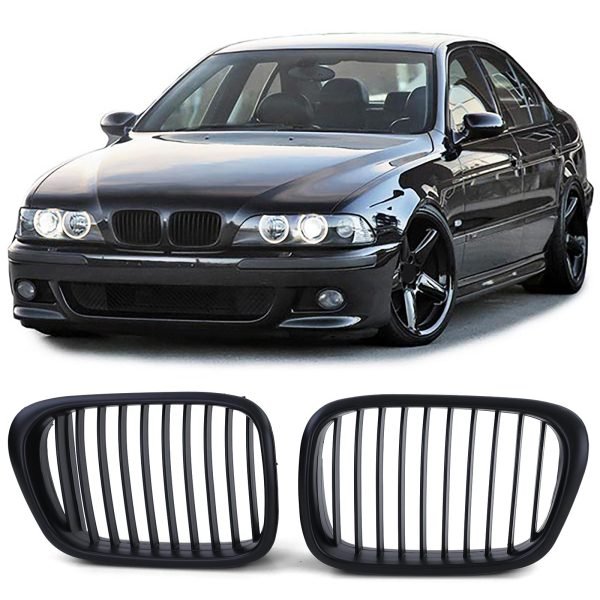 Performance matt black grilles for BMW 5 SERIES E39