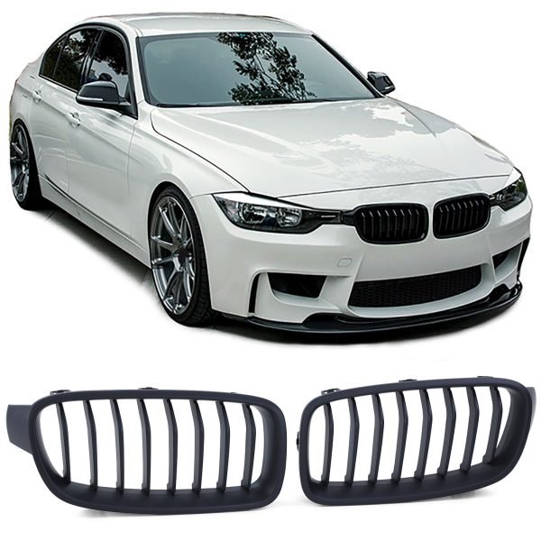 Performance grilles in matt black for BMW 3 SERIES F30/F31