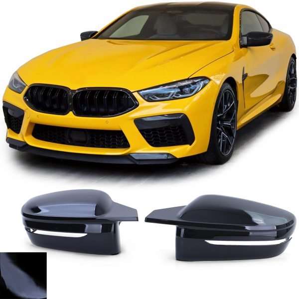 Gloss black mirror caps for BMW 8 SERIES G14/G15/G16