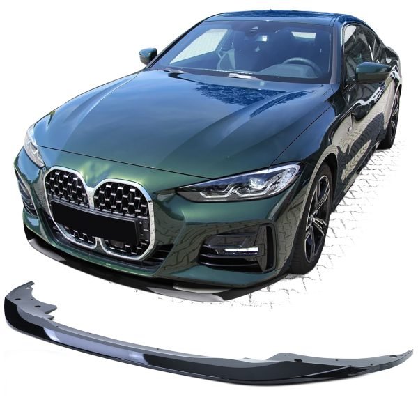 Performance gloss black front spoiler lip for BMW 4 SERIES G22/G23/G26