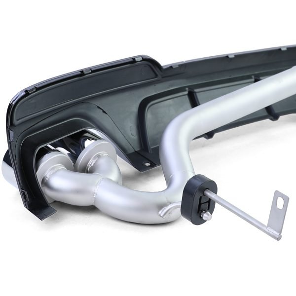 Sport matt black rear diffuser with duplex tailpipe conversion for BMW 5 SERIES F10/F11 - Slika 9