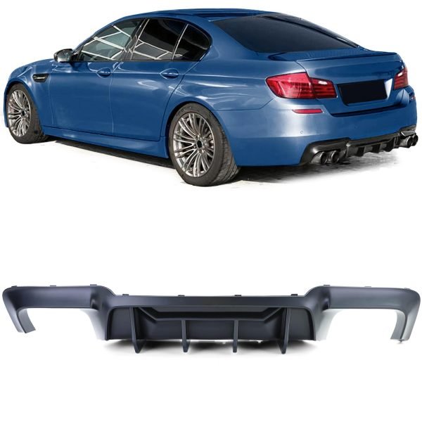 Performance matt black diffuser for BMW 5 SERIES F10/F11