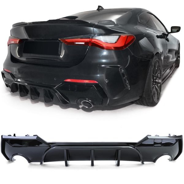 Performance gloss black rear diffuser for BMW 4 SERIES G22/G23