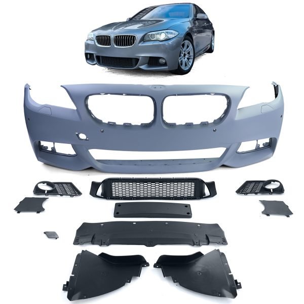 Sport front bumper with attachments for BMW 5 SERIES F10/F11