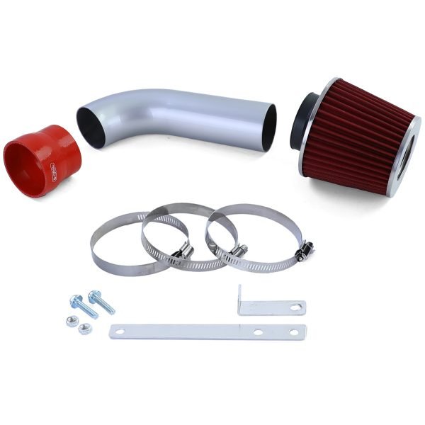 Air intake kit with red sports filter for BMW 5 SERIES E39 6 cylinders