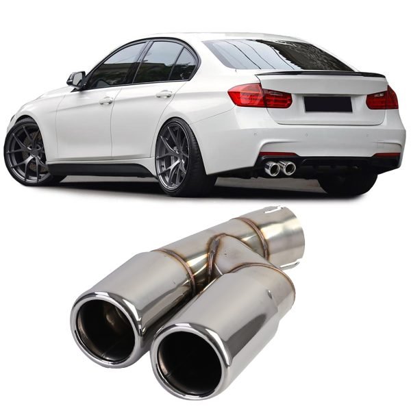 Double chrome exhaust talpipe for BMW 3 SERIES F30/F31