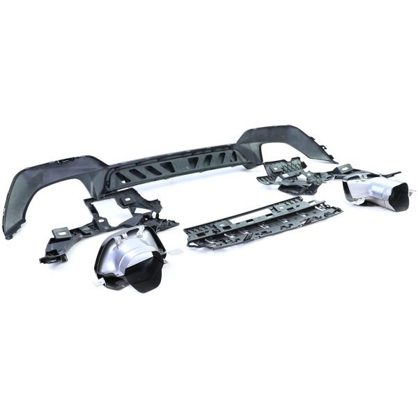 Sport rear diffuser in gloss black with exhaust pipes for BMW 3 SERIES G20/G21 - Slika 8