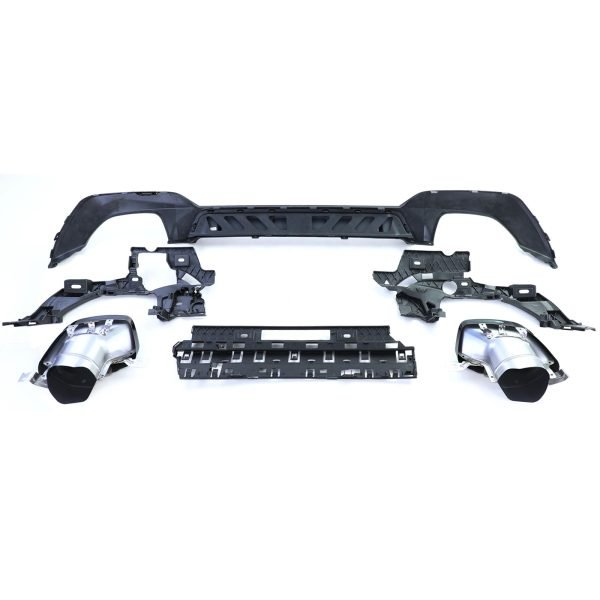 Sport rear diffuser in gloss black with exhaust pipes for BMW 3 SERIES G20/G21 - Slika 10