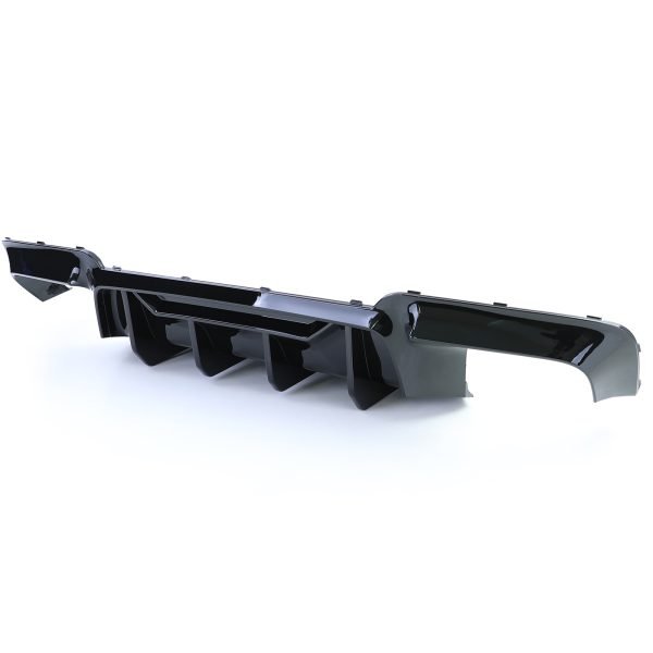 Performance rear diffuser with chrome tailpipes for BMW 5 SERIES F10/F11 - Slika 4