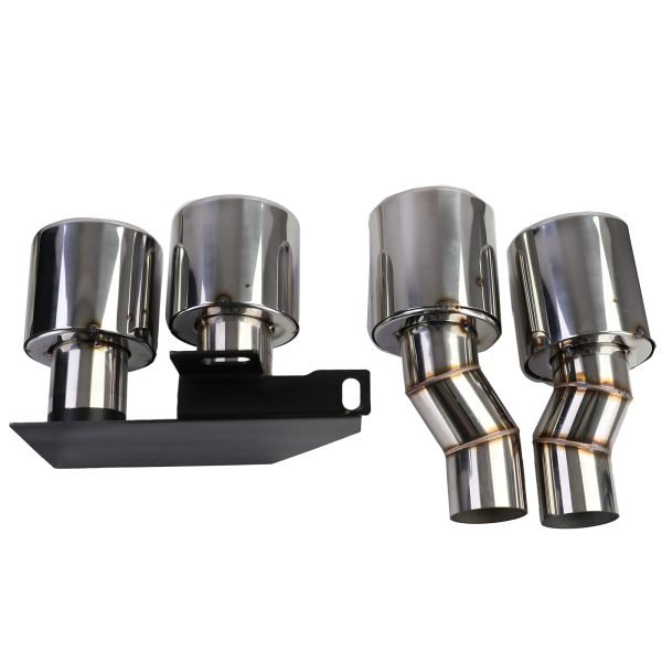 Performance rear diffuser with chrome tailpipes for BMW 5 SERIES F10/F11 - Slika 9