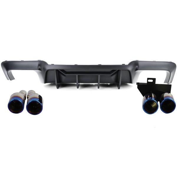 Performance rear diffuser with titanium look duplex tailpipes for BMW 5 SERIES F10/F11 - Slika 2