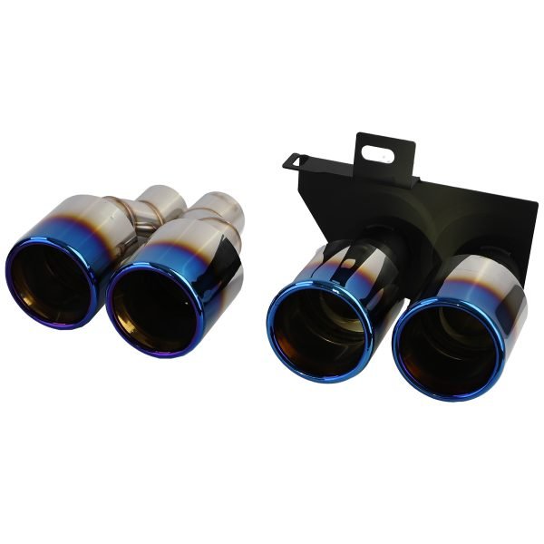 Performance rear diffuser with titanium look duplex tailpipes for BMW 5 SERIES F10/F11 - Slika 6