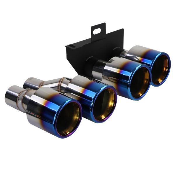 Performance rear diffuser with titanium look duplex tailpipes for BMW 5 SERIES F10/F11 - Slika 7