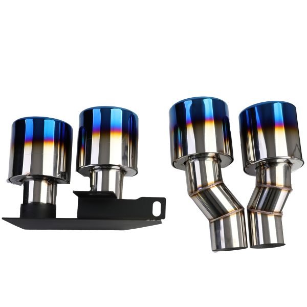 Performance rear diffuser with titanium look duplex tailpipes for BMW 5 SERIES F10/F11 - Slika 9