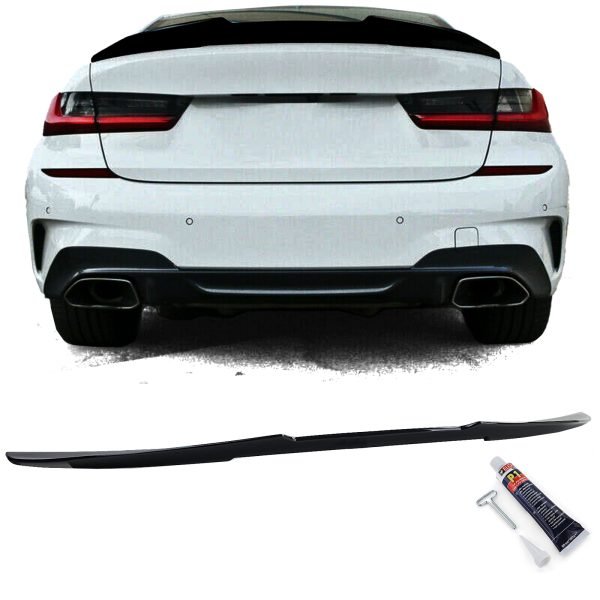 Ducktail gloss black rear spoiler for BMW 3 SERIES G20
