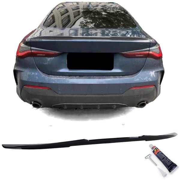 Gloss black ducktail rear spoiler for BMW 4 SERIES G22/G23